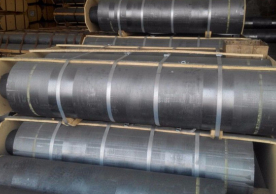Round Bar Shape Electric Arc Furnace Electrodes High Oxidation Resistance