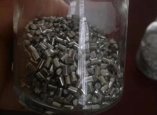 400 - 600HV Cast Metal Alloy Stainless Steel Cut Wire Shot Bright Surface