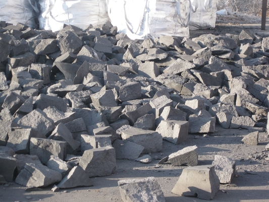 Big Block Graphitized Petroleum Coke Broken Electrode For Casting Furnace