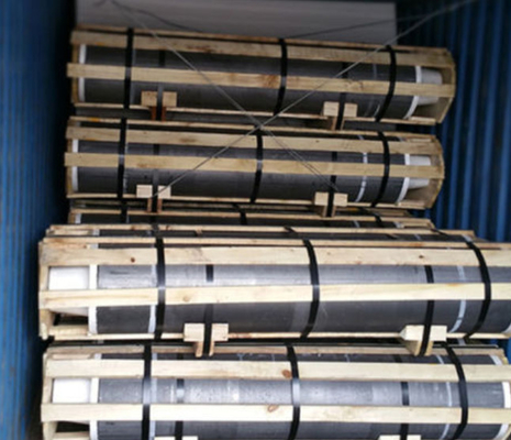 High Power Hp Graphite Electrode Round Bar Shape 75-600mm Diameter