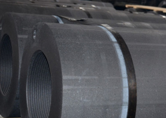 Big Diameter Graphite Rod Electrodes For Arc Furnaces Black Color