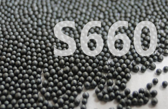 Surface Treatment Cast Steel Shot S660 Round Balls Metal Black Color
